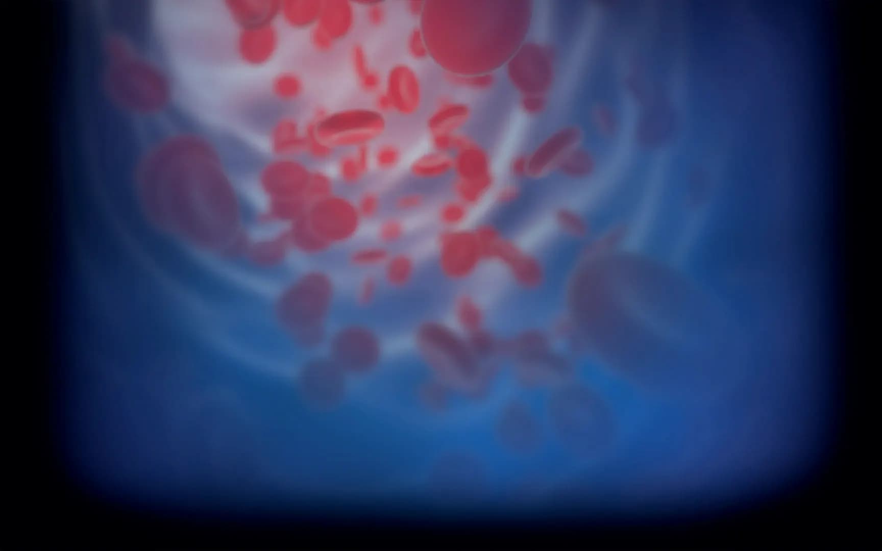 Ilustración abstracta en tonos rojos y azules