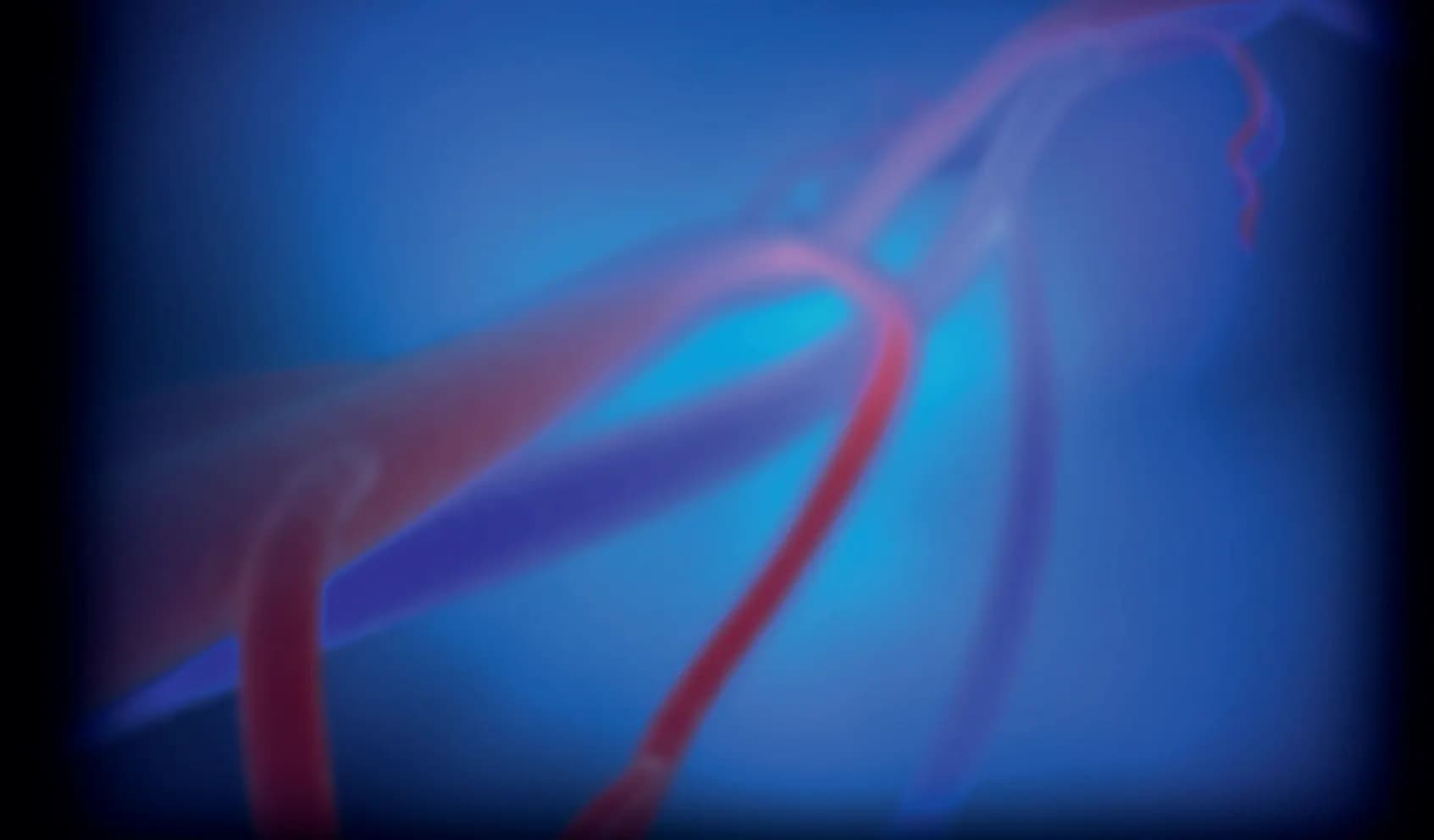 Ilustración abstracta en tonos azules